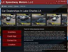 Tablet Screenshot of lcspeedway.com